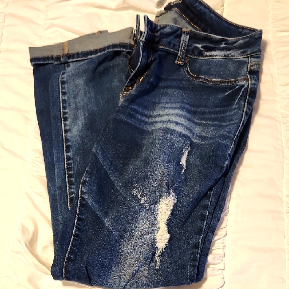 Maurices Classic Blue Distressed Women's Jeans